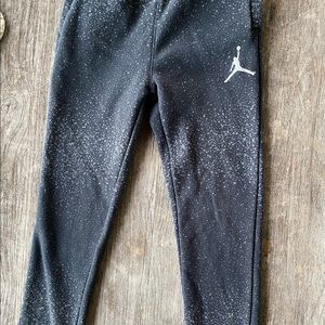 Jumpman Nike Jordan Rare Youth Boys jogger sweatpants -12/13 splatter ink